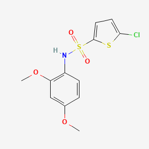 molecular formula C12H12ClNO4S2 B5759587 5-chloro-N-(2,4-dimethoxyphenyl)-2-thiophenesulfonamide 
