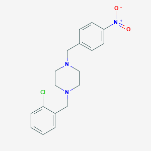 molecular formula C18H20ClN3O2 B5759594 1-(2-chlorobenzyl)-4-(4-nitrobenzyl)piperazine 