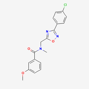 N-{[3-(4-chlorophenyl)-1,2,4-oxadiazol-5-yl]methyl}-3-methoxy-N-methylbenzamide