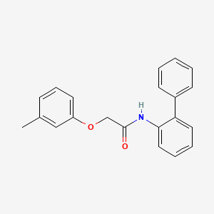 molecular formula C21H19NO2 B5759605 N-2-biphenylyl-2-(3-methylphenoxy)acetamide 