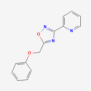 2-[5-(phenoxymethyl)-1,2,4-oxadiazol-3-yl]pyridine