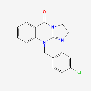 molecular formula C17H14ClN3O B5759649 10-(4-chlorobenzyl)-2,10-dihydroimidazo[2,1-b]quinazolin-5(3H)-one 