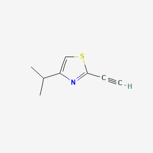 molecular formula C8H9NS B575972 2-Ethynyl-4-isopropyl-1,3-thiazole CAS No. 184154-45-8