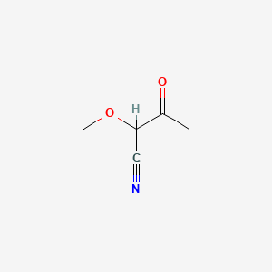 molecular formula C5H7NO2 B575975 2-Methoxy-3-oxobutanenitrile CAS No. 165729-50-0