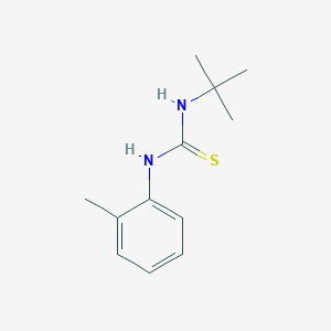 molecular formula C12H18N2S B5759754 N-(tert-butyl)-N'-(2-methylphenyl)thiourea CAS No. 14327-05-0