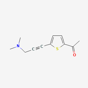 1-{5-[3-(Dimethylamino)prop-1-yn-1-yl]thiophen-2-yl}ethan-1-one