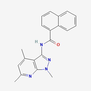 molecular formula C20H18N4O B5759818 N-(1,4,6-trimethyl-1H-pyrazolo[3,4-b]pyridin-3-yl)-1-naphthamide 
