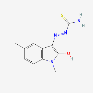molecular formula C11H12N4OS B5759823 1,5-dimethyl-1H-indole-2,3-dione 3-thiosemicarbazone 