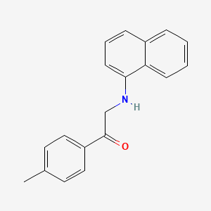 molecular formula C19H17NO B5759826 1-(4-methylphenyl)-2-(1-naphthylamino)ethanone 