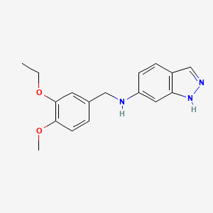 molecular formula C17H19N3O2 B5759848 N-(3-ethoxy-4-methoxybenzyl)-1H-indazol-6-amine 