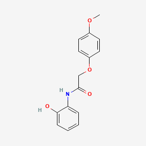 molecular formula C15H15NO4 B5759851 N-(2-hydroxyphenyl)-2-(4-methoxyphenoxy)acetamide 