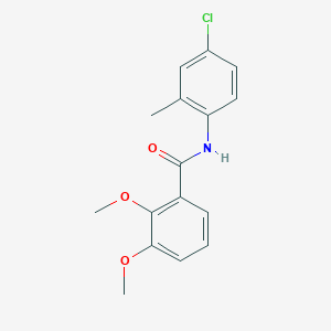 molecular formula C16H16ClNO3 B5759867 N-(4-chloro-2-methylphenyl)-2,3-dimethoxybenzamide 