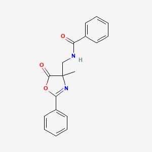N-[(4-Methyl-5-oxo-2-phenyl-4,5-dihydro-1,3-oxazol-4-yl)methyl]benzamide