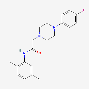 molecular formula C20H24FN3O B5759897 N-(2,5-dimethylphenyl)-2-[4-(4-fluorophenyl)-1-piperazinyl]acetamide 