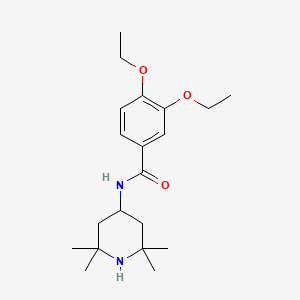 molecular formula C20H32N2O3 B5759912 3,4-diethoxy-N-(2,2,6,6-tetramethyl-4-piperidinyl)benzamide 