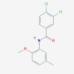 molecular formula C15H13Cl2NO2 B5759943 3,4-dichloro-N-(2-methoxy-5-methylphenyl)benzamide 