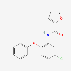 molecular formula C17H12ClNO3 B5759956 N-(5-chloro-2-phenoxyphenyl)-2-furamide 