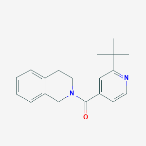 molecular formula C19H22N2O B5759974 2-(2-tert-butylisonicotinoyl)-1,2,3,4-tetrahydroisoquinoline 