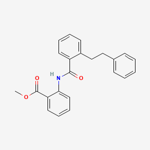 molecular formula C23H21NO3 B5759980 methyl 2-{[2-(2-phenylethyl)benzoyl]amino}benzoate 