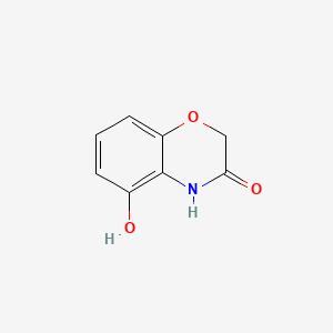 molecular formula C8H7NO3 B575999 5-Hydroxy-2H-1,4-benzoxazin-3(4H)-one CAS No. 177210-33-2