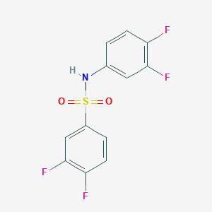 molecular formula C12H7F4NO2S B5759998 N-(3,4-difluorophenyl)-3,4-difluorobenzenesulfonamide 