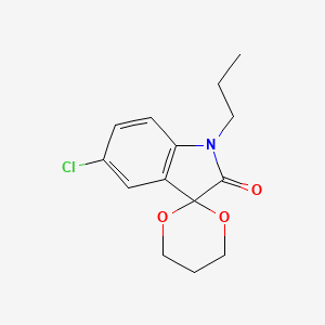 5'-chloro-1'-propylspiro[1,3-dioxane-2,3'-indol]-2'(1'H)-one