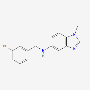 molecular formula C15H14BrN3 B5760036 N-(3-bromobenzyl)-1-methyl-1H-benzimidazol-5-amine 