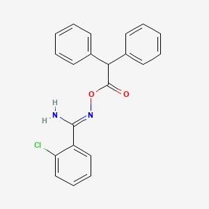 molecular formula C21H17ClN2O2 B5760039 2-chloro-N'-[(diphenylacetyl)oxy]benzenecarboximidamide 