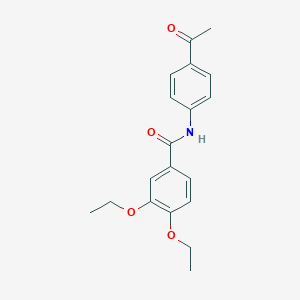 molecular formula C19H21NO4 B5760069 N-(4-acetylphenyl)-3,4-diethoxybenzamide 