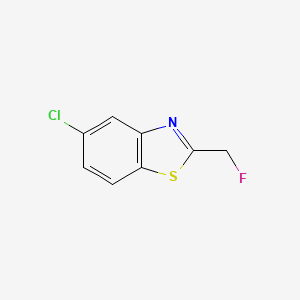 molecular formula C8H5ClFNS B576008 5-Chloro-2-(fluoromethyl)-1,3-benzothiazole CAS No. 193757-84-5