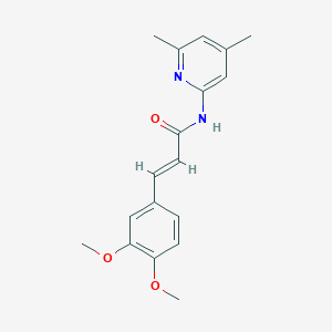 molecular formula C18H20N2O3 B5760080 3-(3,4-dimethoxyphenyl)-N-(4,6-dimethyl-2-pyridinyl)acrylamide 