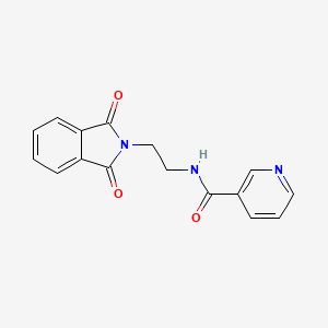 molecular formula C16H13N3O3 B5760085 N-[2-(1,3-dioxo-1,3-dihydro-2H-isoindol-2-yl)ethyl]nicotinamide 