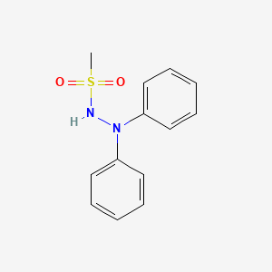 molecular formula C13H14N2O2S B5760091 N',N'-diphenylmethanesulfonohydrazide 