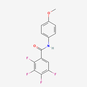 molecular formula C14H9F4NO2 B5760104 2,3,4,5-tetrafluoro-N-(4-methoxyphenyl)benzamide 