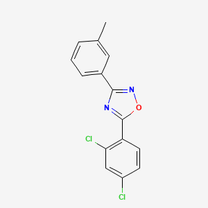 molecular formula C15H10Cl2N2O B5760116 5-(2,4-dichlorophenyl)-3-(3-methylphenyl)-1,2,4-oxadiazole 