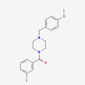 molecular formula C19H21FN2O2 B5760149 1-(3-fluorobenzoyl)-4-(4-methoxybenzyl)piperazine CAS No. 355813-56-8