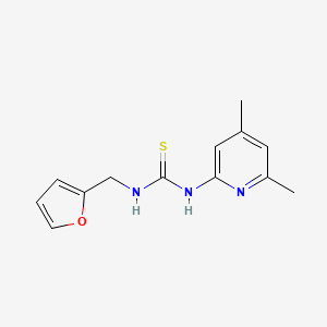 molecular formula C13H15N3OS B5760162 N-(4,6-dimethyl-2-pyridinyl)-N'-(2-furylmethyl)thiourea 