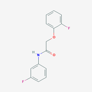 molecular formula C14H11F2NO2 B5760166 2-(2-fluorophenoxy)-N-(3-fluorophenyl)acetamide 