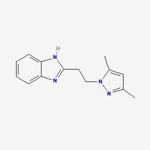 molecular formula C14H16N4 B5760169 2-[2-(3,5-dimethyl-1H-pyrazol-1-yl)ethyl]-1H-benzimidazole 