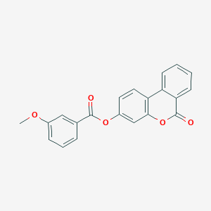 molecular formula C21H14O5 B5760193 6-oxo-6H-benzo[c]chromen-3-yl 3-methoxybenzoate 