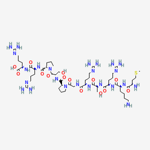 molecular formula C53H98N24O14S B576026 H-Met-lys-arg-ser-arg-gly-pro-ser-pro-arg-arg-OH CAS No. 165174-60-7