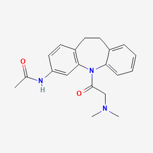 molecular formula C20H23N3O2 B5760262 N-[5-(N,N-dimethylglycyl)-10,11-dihydro-5H-dibenzo[b,f]azepin-3-yl]acetamide 