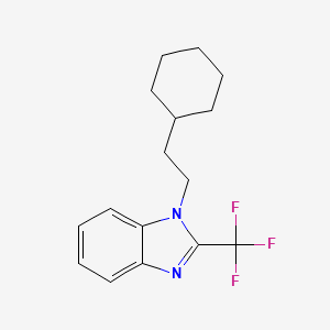 molecular formula C16H19F3N2 B5760284 1-(2-cyclohexylethyl)-2-(trifluoromethyl)-1H-benzimidazole 