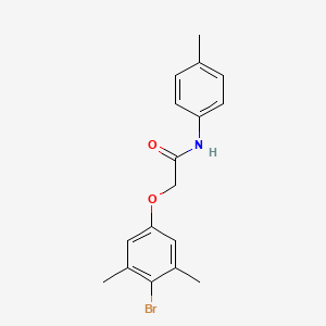 molecular formula C17H18BrNO2 B5760322 2-(4-bromo-3,5-dimethylphenoxy)-N-(4-methylphenyl)acetamide 