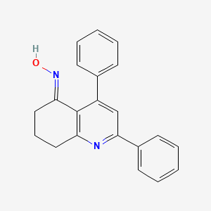 molecular formula C21H18N2O B5760340 2,4-diphenyl-7,8-dihydro-5(6H)-quinolinone oxime 