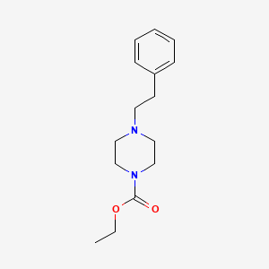 molecular formula C15H22N2O2 B5760345 ethyl 4-(2-phenylethyl)-1-piperazinecarboxylate 