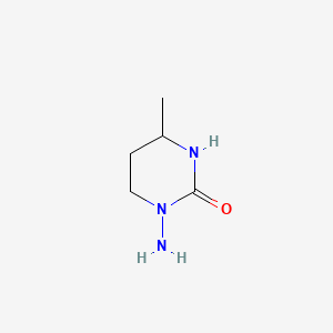 molecular formula C5H11N3O B576035 1-Amino-4-methyltetrahydropyrimidin-2(1H)-one CAS No. 170500-56-8