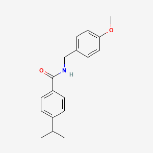 molecular formula C18H21NO2 B5760366 4-isopropyl-N-(4-methoxybenzyl)benzamide 