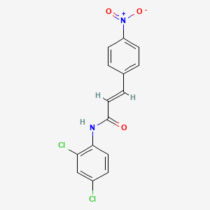molecular formula C15H10Cl2N2O3 B5760376 N-(2,4-dichlorophenyl)-3-(4-nitrophenyl)acrylamide 