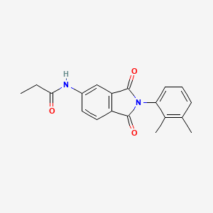 molecular formula C19H18N2O3 B5760385 N-[2-(2,3-dimethylphenyl)-1,3-dioxo-2,3-dihydro-1H-isoindol-5-yl]propanamide 